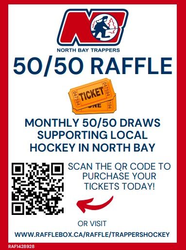 North Bay Trappers Monthly Raffle!